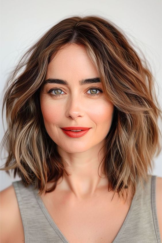wavy hairstyles for women over 40