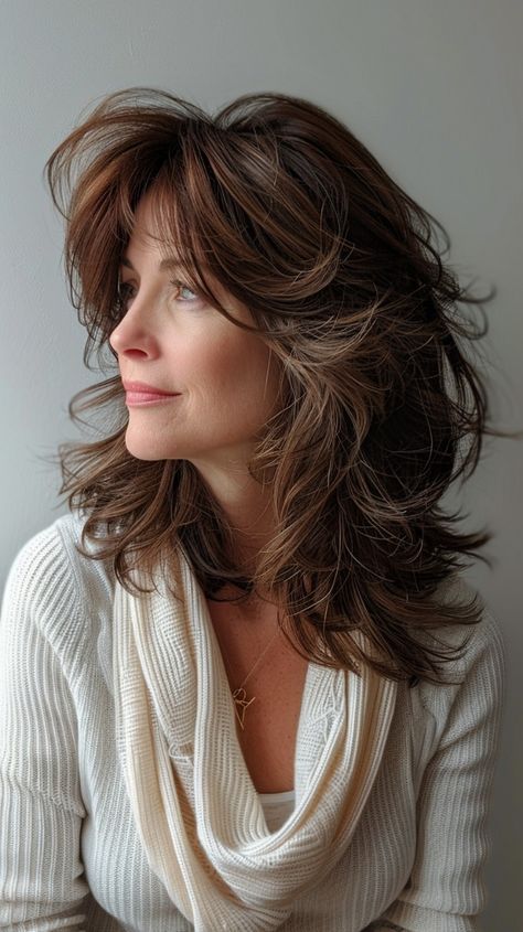 wavy hairstyles for women over 40