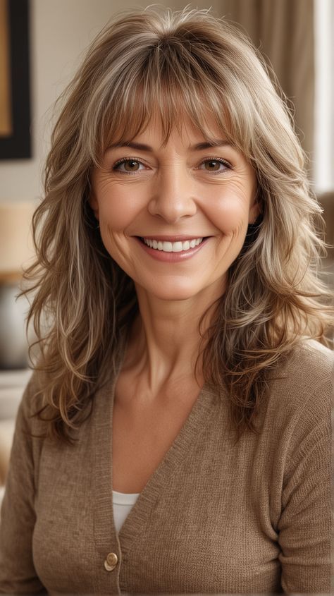 wavy hairstyles for women over 40