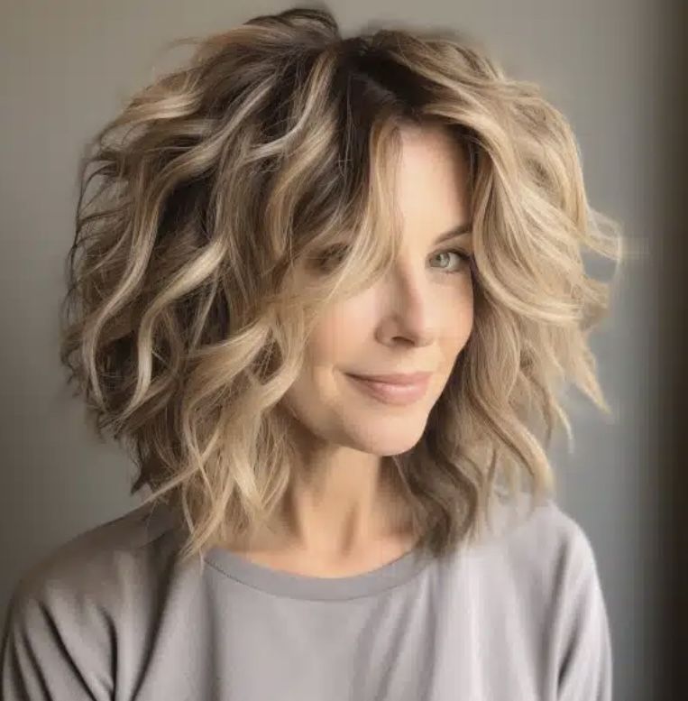 wavy hairstyles for women over 40