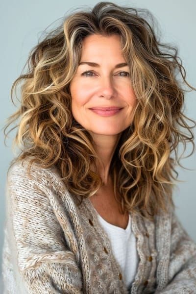 wavy hairstyles for women over 40