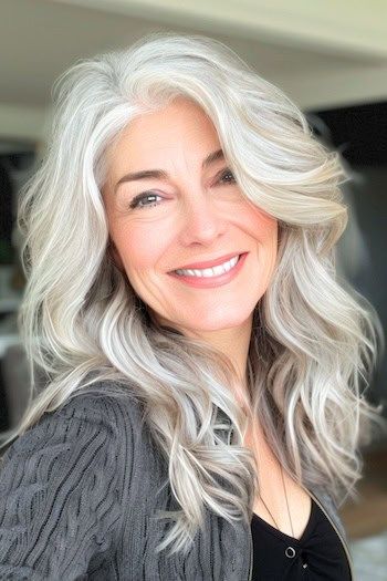 wavy hairstyles for women over 40
