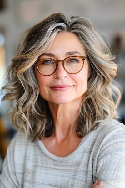 wavy hairstyles for women over 40