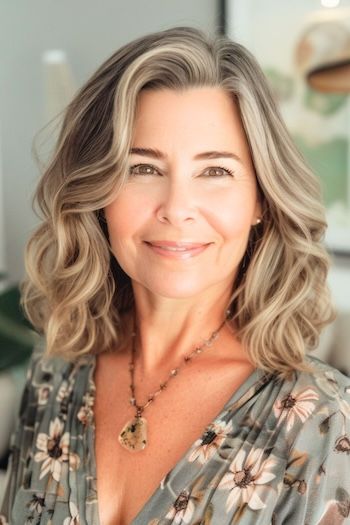 wavy hairstyles for women over 40