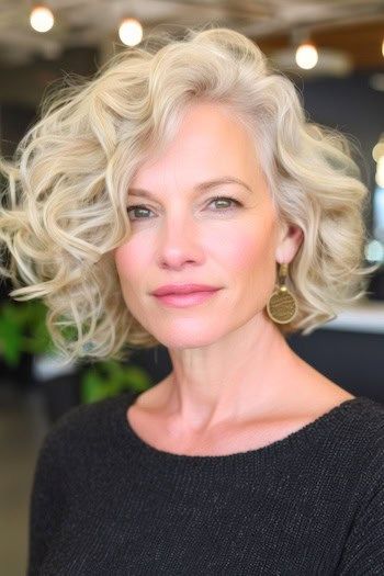 wavy hairstyles for women over 40