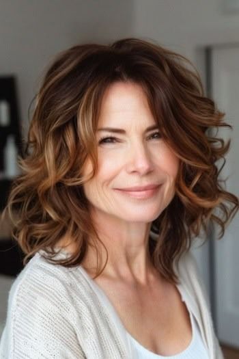 wavy hairstyles for women over 40