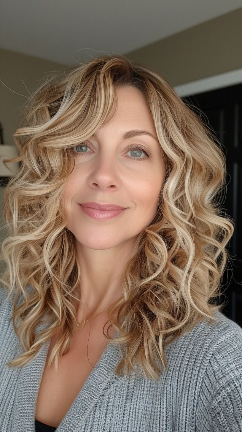 wavy hairstyles for women over 40