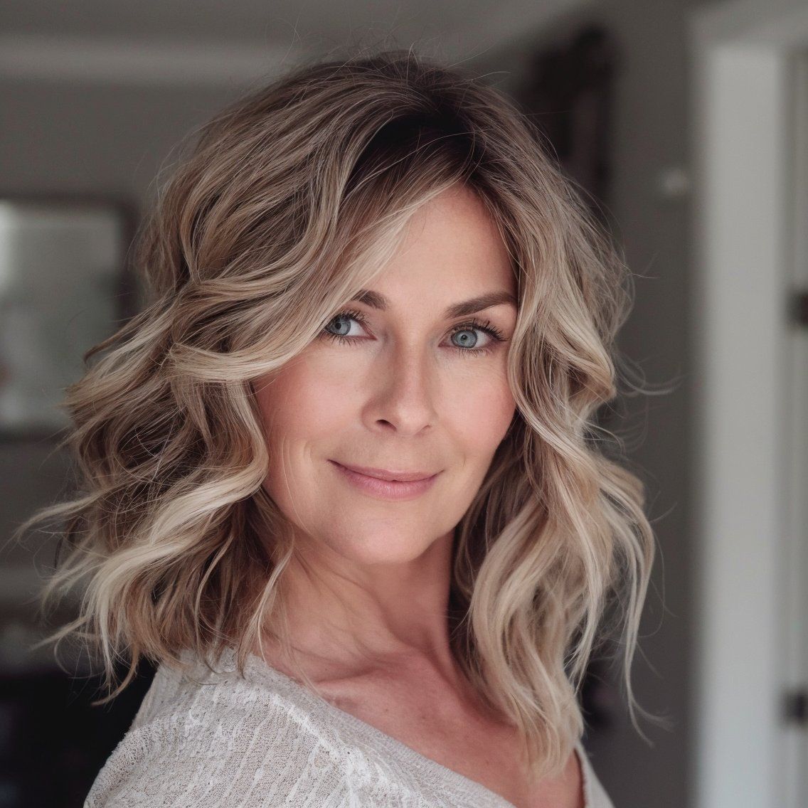 wavy hairstyles for women over 40