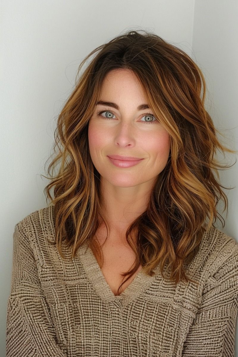 wavy hairstyles for women over 40