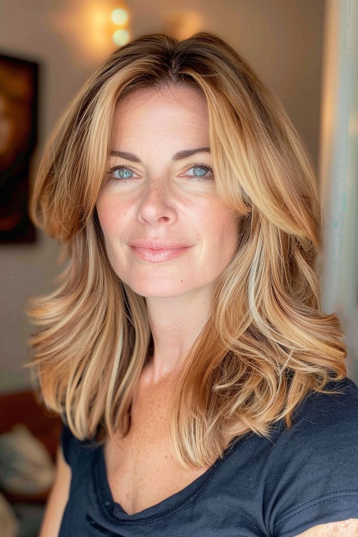 wavy hairstyles for women over 40