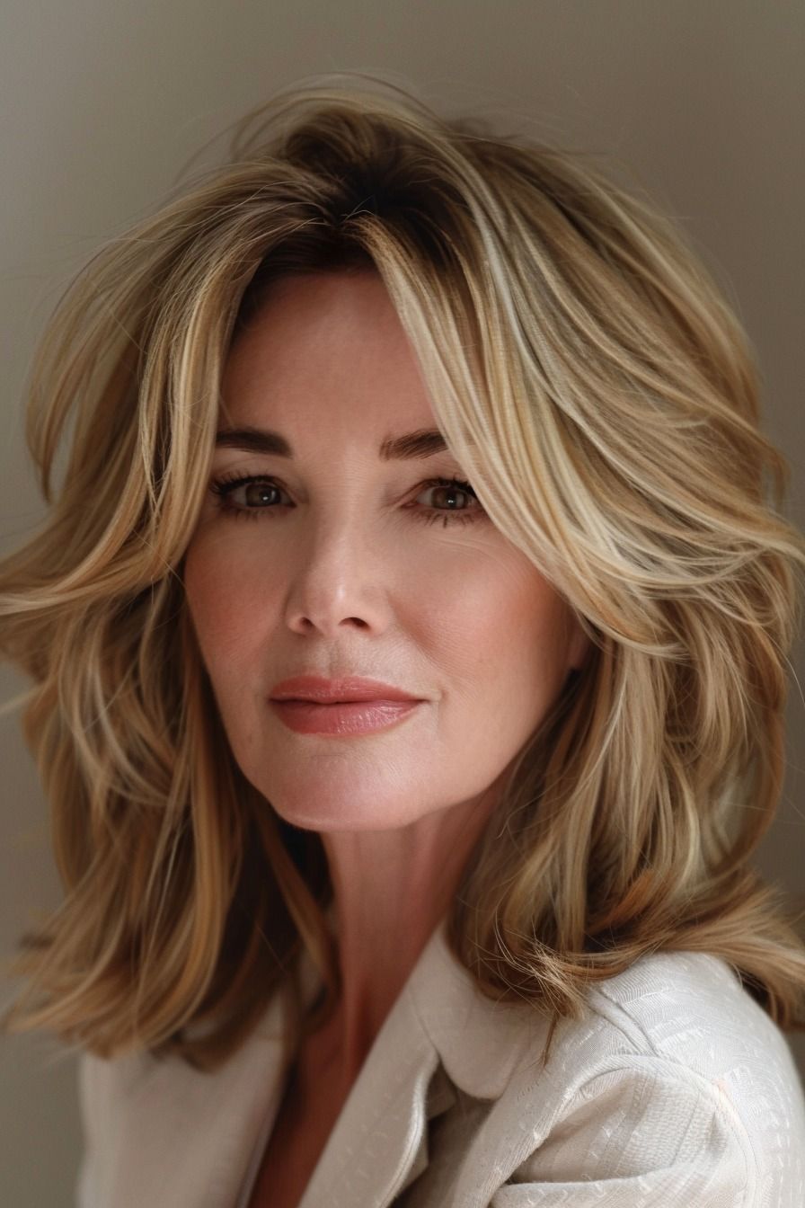 wavy hairstyles for women over 40