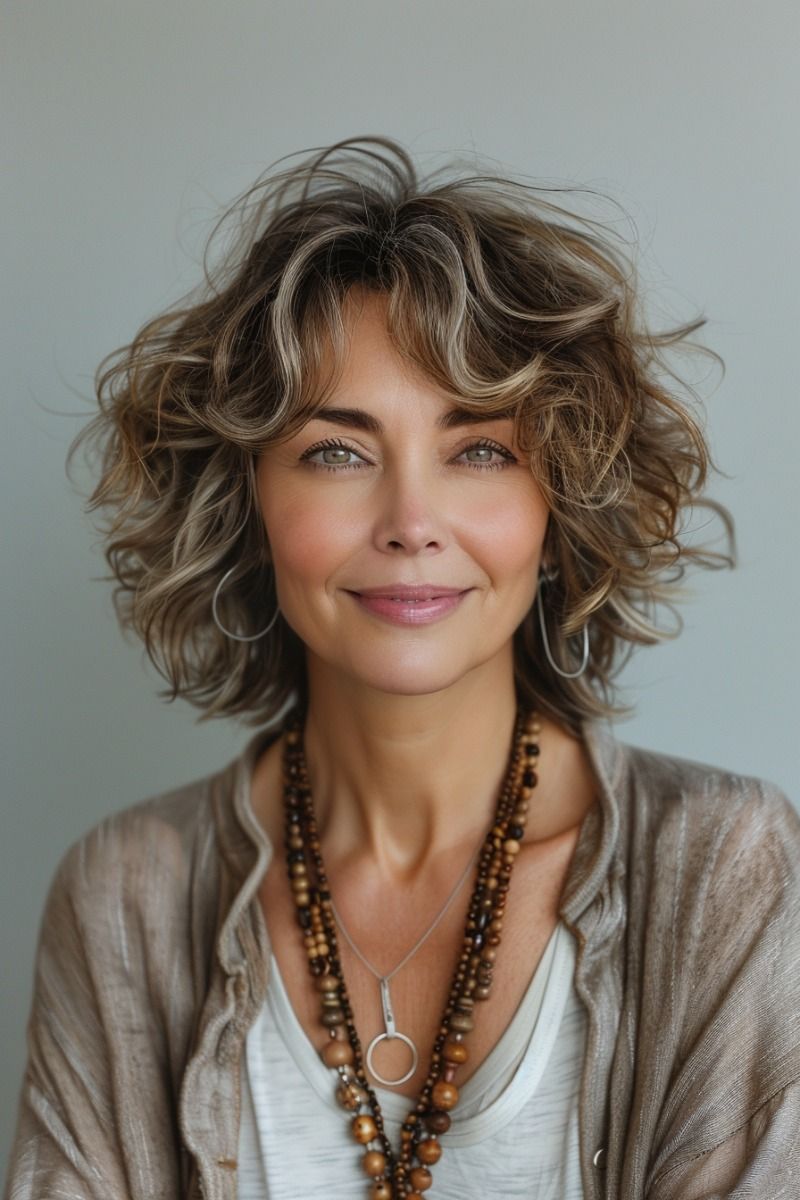 wavy hairstyles for women over 40