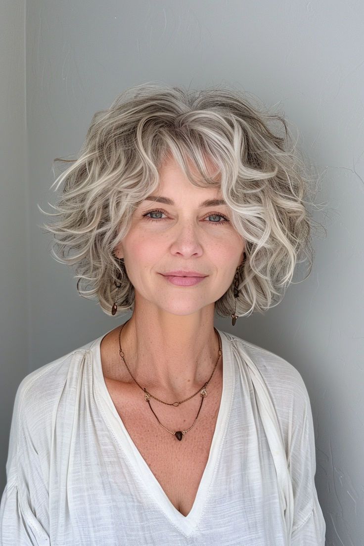 wavy hairstyles for women over 40