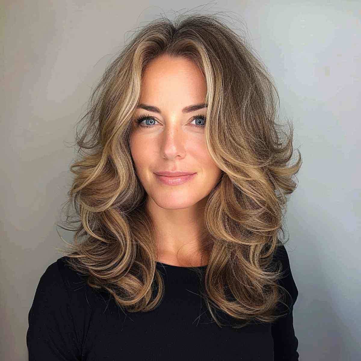 wavy hairstyles for women over 40