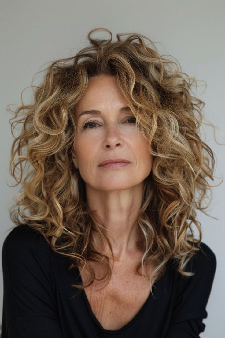 wavy hairstyles for women over 40