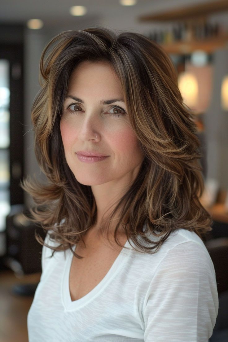 wavy hairstyles for women over 40