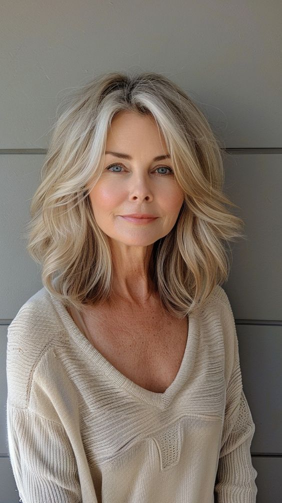 wavy hairstyles for women over 40