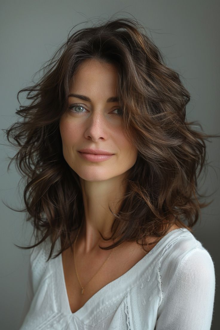 wavy hairstyles for women over 40