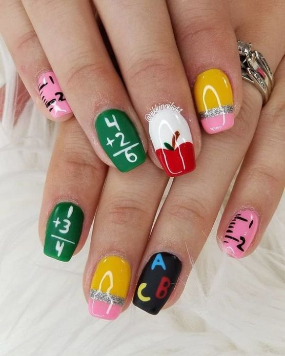 back to school nails Back to School Nails