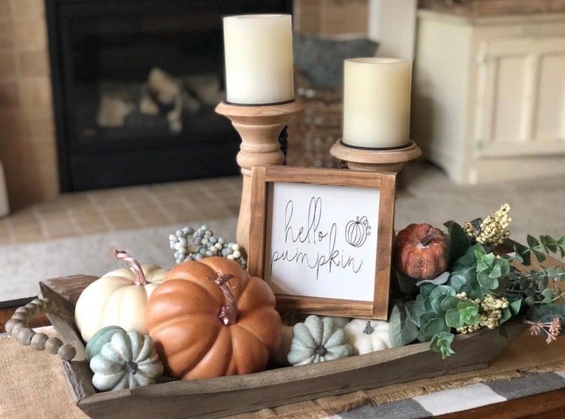 Fall Coffee Table Decor