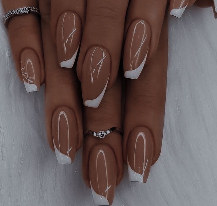 Fall French Nails