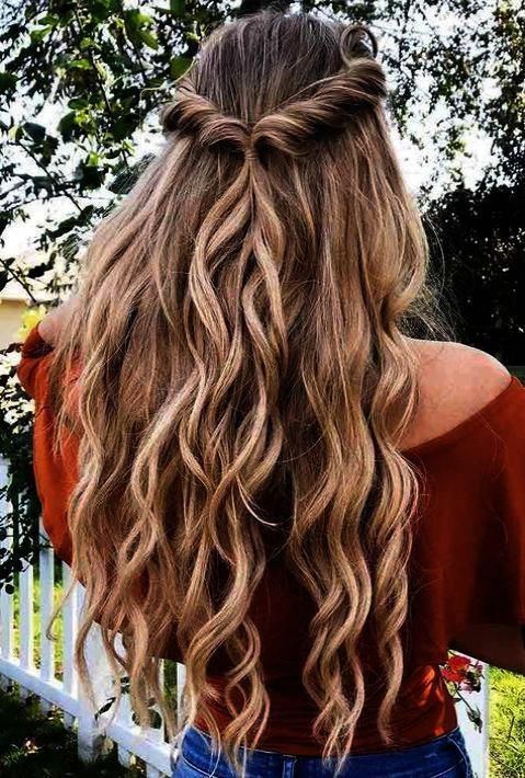 Half Up Half Down Homecoming Hairstyles