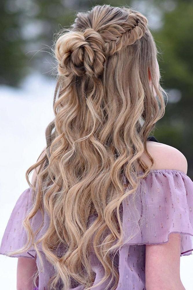 Half Up Half Down Homecoming Hairstyles