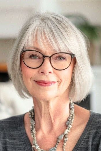 Hairstyles for Women Over 60 With Bangs Hairstyles for Women Over 60 With Bangs