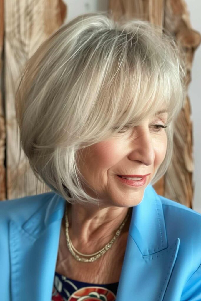 Hairstyles for Women Over 60 With Bangs Hairstyles for Women Over 60 With Bangs