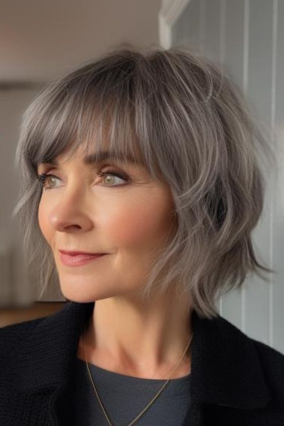 Hairstyles for Women Over 60 With Bangs Hairstyles for Women Over 60 With Bangs