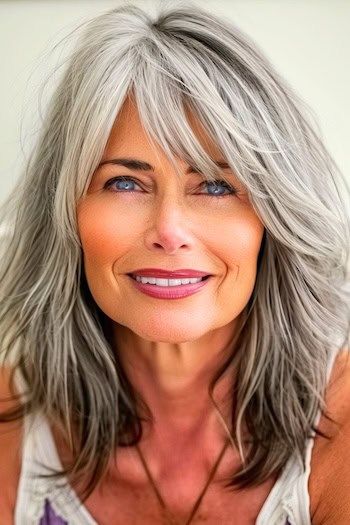 Hairstyles for Women Over 60 With Bangs Hairstyles for Women Over 60 With Bangs