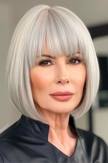 Hairstyles for Women Over 60 With Bangs Hairstyles for Women Over 60 With Bangs