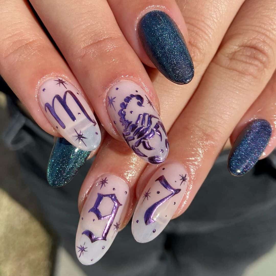 Scorpio Nail Designs Scorpio Nail Designs