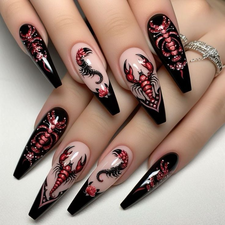 Scorpio Nail Designs Scorpio Nail Designs