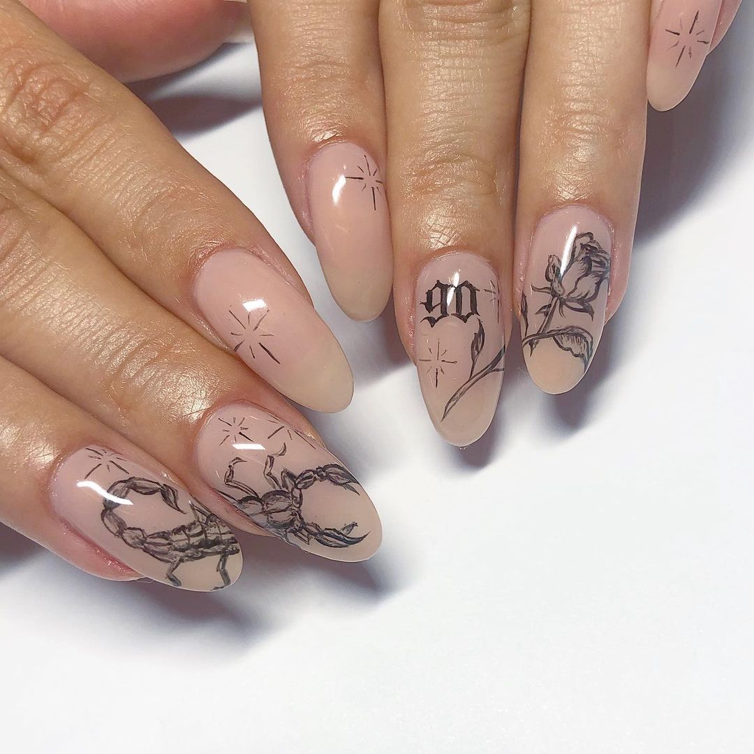 Scorpio Nail Designs Scorpio Nail Designs
