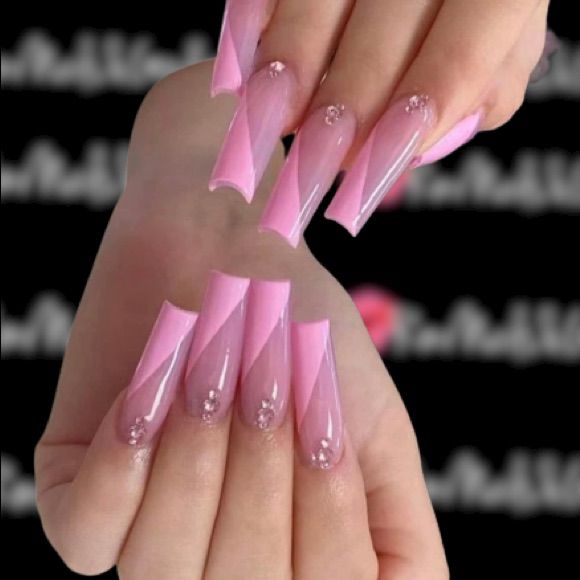 Pink Ribbon Nails Pink Ribbon Nails