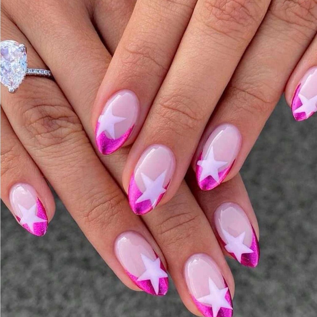 Pink Ribbon Nails Pink Ribbon Nails