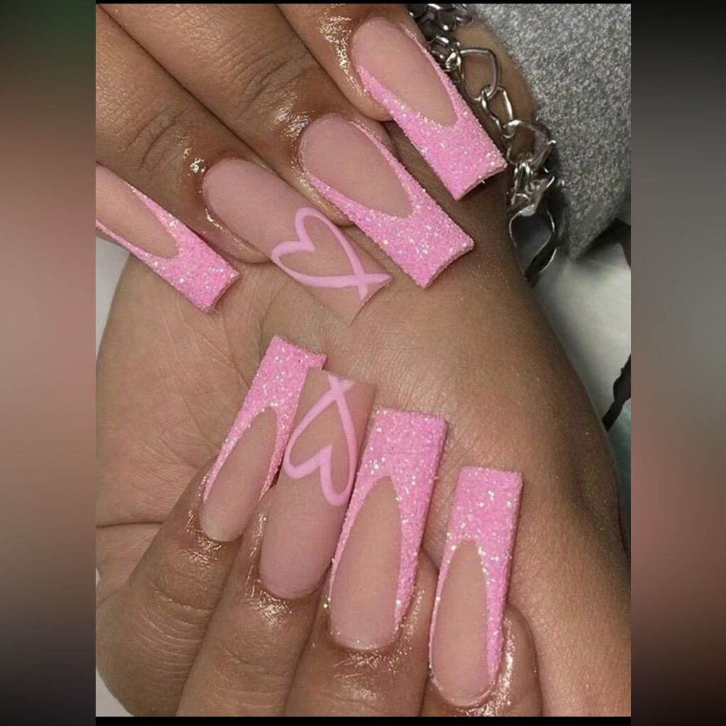 Pink Ribbon Nails Pink Ribbon Nails