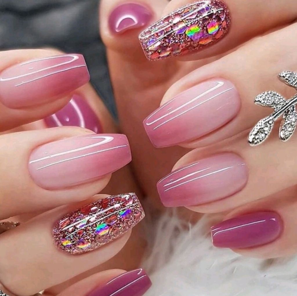 Pink Ribbon Nails Pink Ribbon Nails