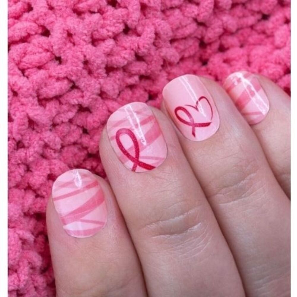 Pink Ribbon Nails Pink Ribbon Nails
