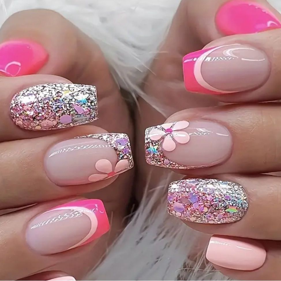 Pink Ribbon Nails Pink Ribbon Nails