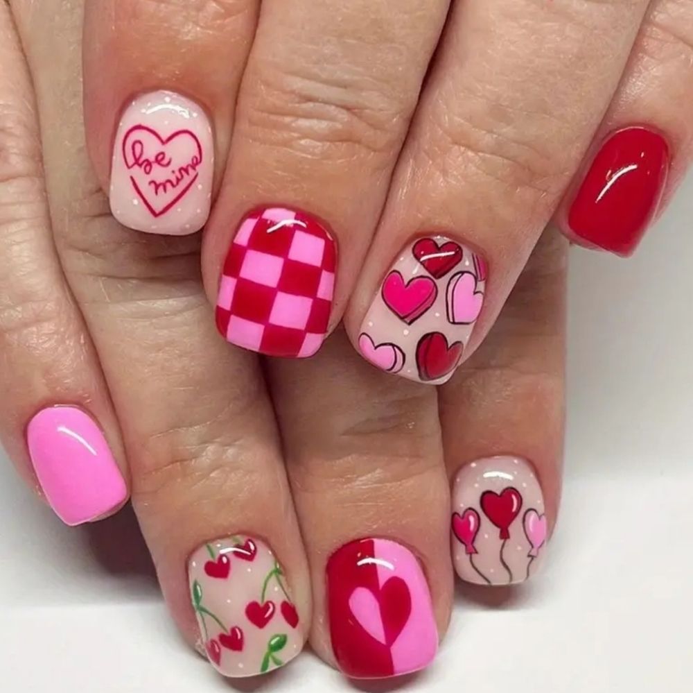 Pink Ribbon Nails Pink Ribbon Nails