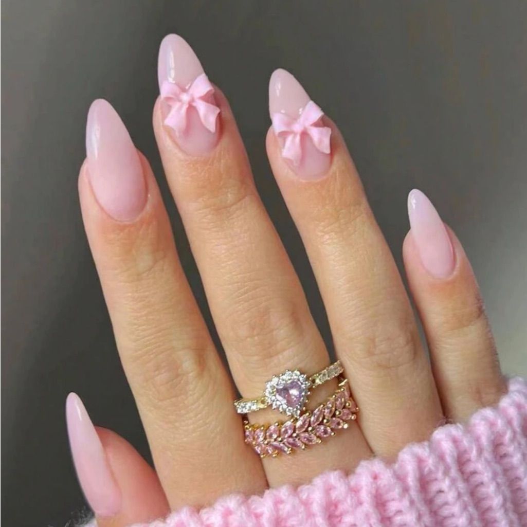 Pink Ribbon Nails Pink Ribbon Nails