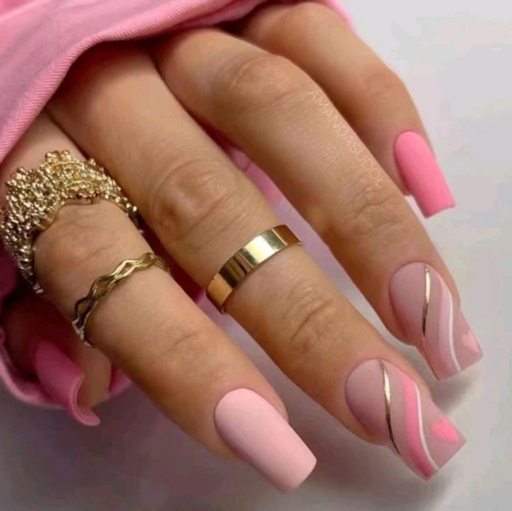 Pink Ribbon Nails Pink Ribbon Nails