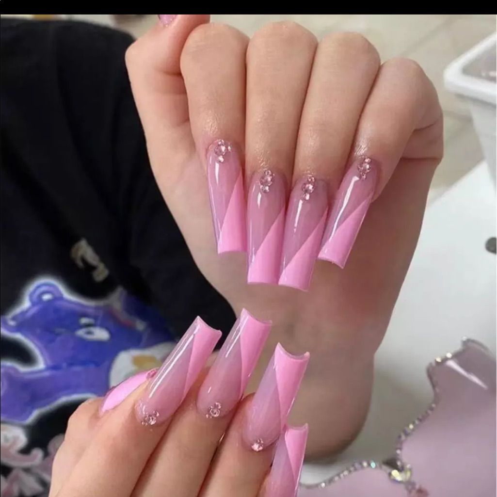 Pink Ribbon Nails Pink Ribbon Nails