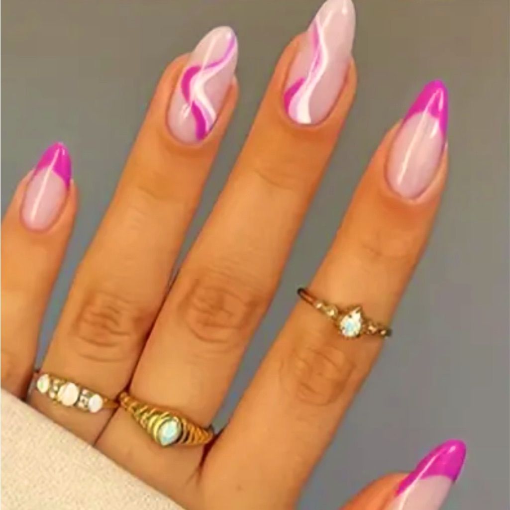 Pink Ribbon Nails Pink Ribbon Nails