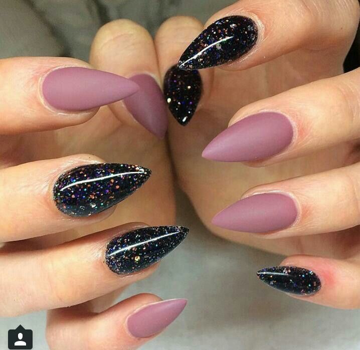purple Halloween nails Purple Halloween Nails