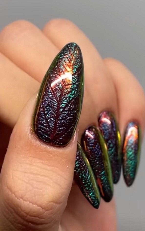purple Halloween nails Purple Halloween Nails