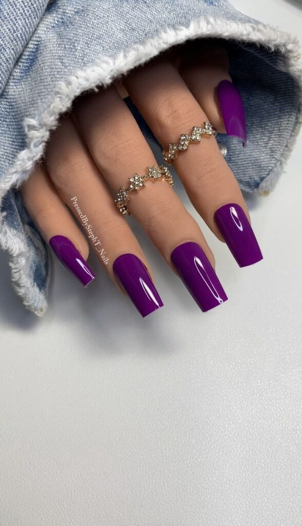 purple Halloween nails Purple Halloween Nails