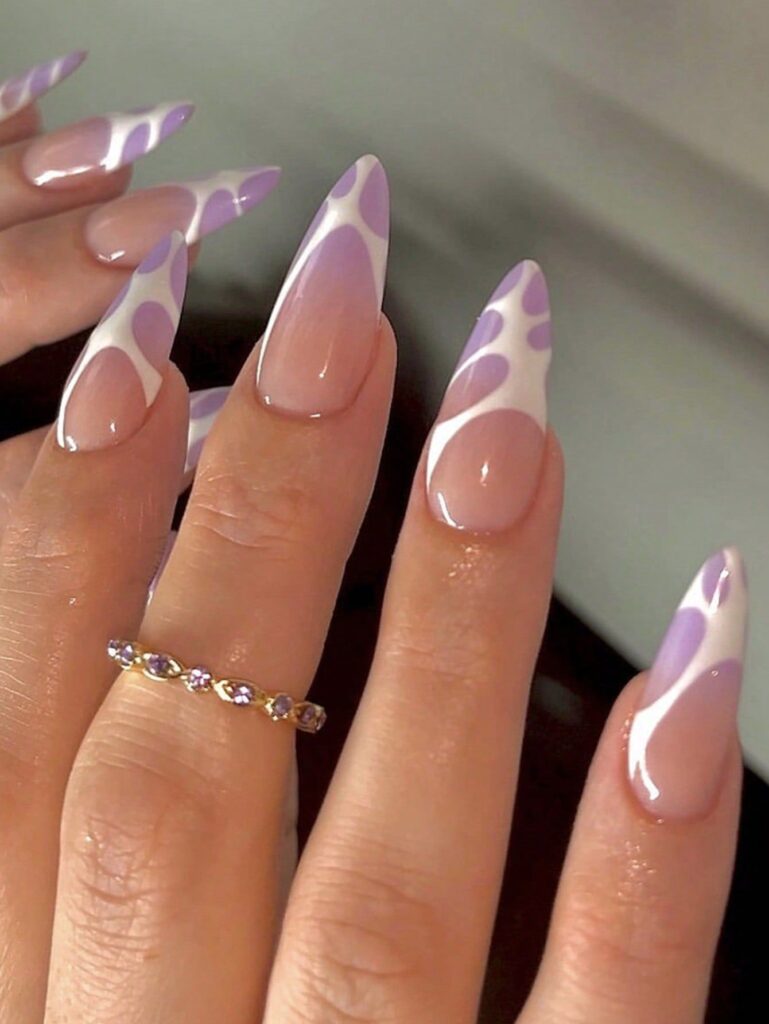purple Halloween nails Purple Halloween Nails
